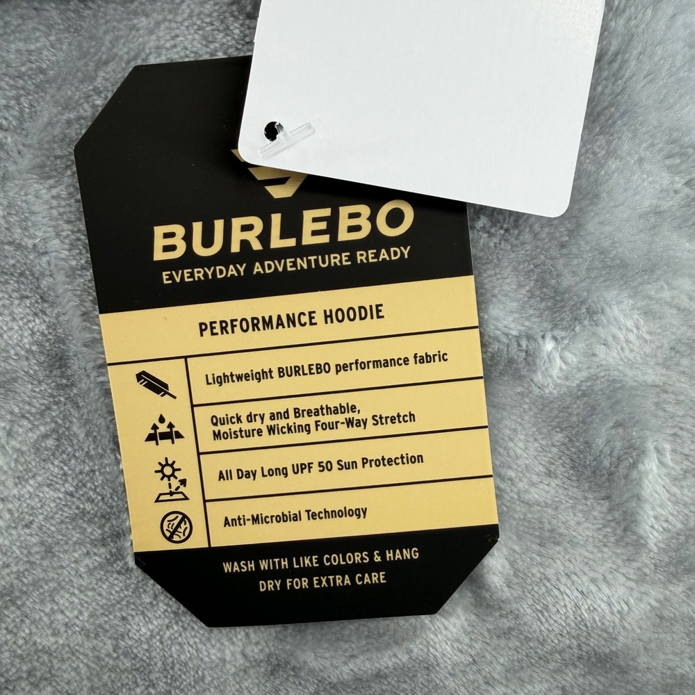 Burlebo Mens Performance Hoodie Large Retro Duck Camo UPF 50 SunNWT - Picture 3 of 9